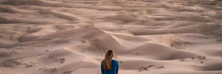 Girl in the desert